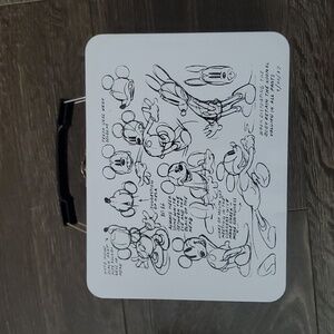 DISNEY Mickey Mouse Tin Lunch Box Animation Notes BRAND NEW